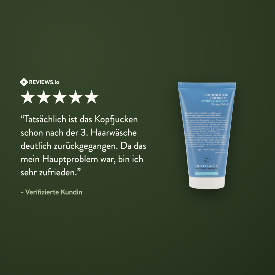 LICHTGRÜN Hydro-Shampoo Kundenbewertung