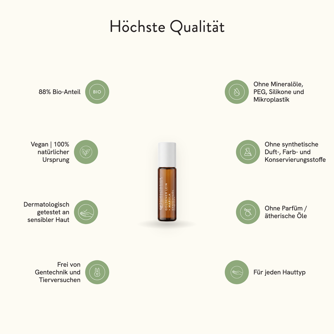 LICHTGRÜN Gesichtsöl Roll-On Höchste Qualität