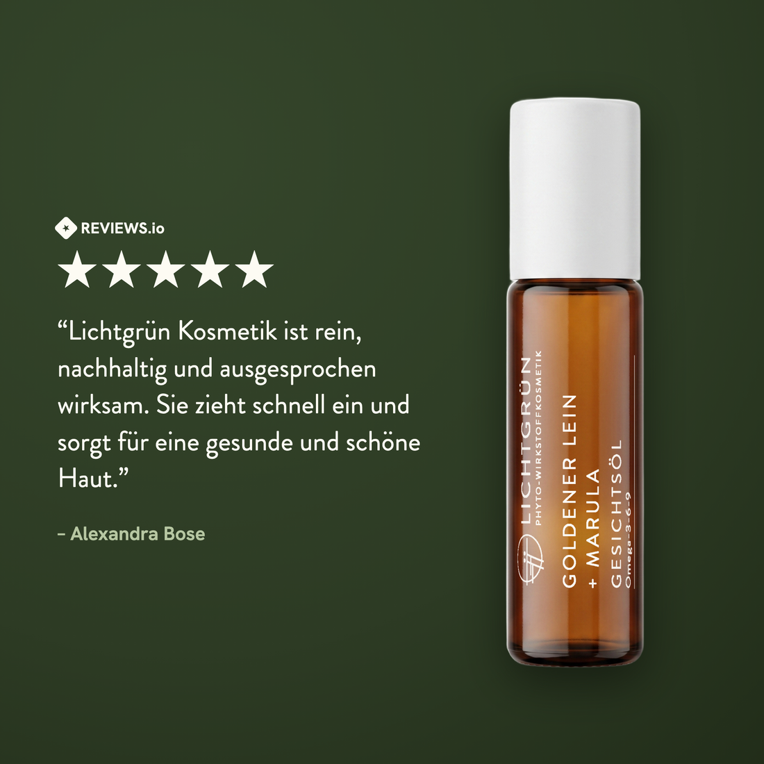 LICHTGRÜN Gesichtsöl Roll-On Kundenbewertung